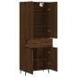 vidaXL Aparador alto madera contrachapada marrón roble 69,5x34x180 cm vidaXL Aparador alto madera contrachapada marrón roble 69,5x34x180 cm