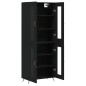 vidaXL Aparador alto madera contrachapada negro 69,5x34x180 cm vidaXL Aparador alto madera contrachapada negro 69,5x34x180 cm