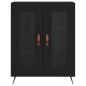 vidaXL Aparador alto madera contrachapada negro 69,5x34x180 cm vidaXL Aparador alto madera contrachapada negro 69,5x34x180 cm