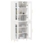 vidaXL Aparador alto madera contrachapada blanco 69,5x34x180 cm vidaXL Aparador alto madera contrachapada blanco 69,5x34x180 cm