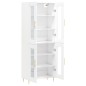 vidaXL Aparador alto madera contrachapada blanco 69,5x34x180 cm vidaXL Aparador alto madera contrachapada blanco 69,5x34x180 cm