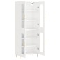 vidaXL Aparador alto madera contrachapada blanco brillo 69,5x34x180 cm vidaXL Aparador alto madera contrachapada blanco brillo 69,5x34x180 cm