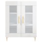 vidaXL Aparador alto madera contrachapada blanco brillo 69,5x34x180 cm vidaXL Aparador alto madera contrachapada blanco brillo 69,5x34x180 cm