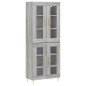 vidaXL Aparador alto madera contrachapada gris sonoma 69,5x34x180 cm vidaXL Aparador alto madera contrachapada gris sonoma 69,5x34x180 cm