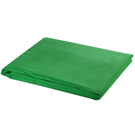 vidaXL Sistema de soporte de telón fondo 500x300 cm verde