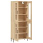 vidaXL Aparador alto madera contrachapada color roble 69,5x34x180 cm vidaXL Aparador alto madera contrachapada color roble 69,5x34x180 cm