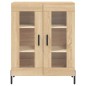vidaXL Aparador alto madera contrachapada color roble 69,5x34x180 cm vidaXL Aparador alto madera contrachapada color roble 69,5x34x180 cm