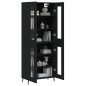 vidaXL Aparador alto madera contrachapada negro 69,5x34x180 cm vidaXL Aparador alto madera contrachapada negro 69,5x34x180 cm