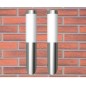 vidaXL Apliques de exterior 2 unidades acero inoxidable vidaXL Apliques de exterior 2 unidades acero inoxidable