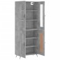 vidaXL Aparador alto madera contrachapada gris hormigón 69,5x34x180 cm vidaXL Aparador alto madera contrachapada gris hormigón 69,5x34x180 cm