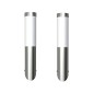 vidaXL Apliques de exterior 2 unidades acero inoxidable vidaXL Apliques de exterior 2 unidades acero inoxidable
