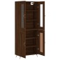 vidaXL Aparador alto madera contrachapada marrón roble 69,5x34x180 cm vidaXL Aparador alto madera contrachapada marrón roble 69,5x34x180 cm
