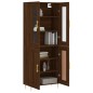 vidaXL Aparador alto madera contrachapada marrón roble 69,5x34x180 cm vidaXL Aparador alto madera contrachapada marrón roble 69,5x34x180 cm