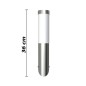 vidaXL Apliques de exterior 2 unidades acero inoxidable vidaXL Apliques de exterior 2 unidades acero inoxidable