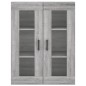 vidaXL Aparador alto madera contrachapada gris sonoma 69,5x34x180 cm vidaXL Aparador alto madera contrachapada gris sonoma 69,5x34x180 cm