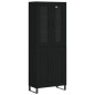 vidaXL Aparador alto madera contrachapada negro 69,5x34x180 cm vidaXL Aparador alto madera contrachapada negro 69,5x34x180 cm
