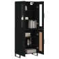 vidaXL Aparador alto madera contrachapada negro 69,5x34x180 cm vidaXL Aparador alto madera contrachapada negro 69,5x34x180 cm