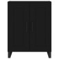 vidaXL Aparador alto madera contrachapada negro 69,5x34x180 cm vidaXL Aparador alto madera contrachapada negro 69,5x34x180 cm