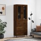 vidaXL Aparador alto madera contrachapada marrón roble 69,5x34x180 cm vidaXL Aparador alto madera contrachapada marrón roble 69,5x34x180 cm