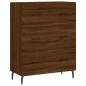 vidaXL Aparador alto madera contrachapada marrón roble 69,5x34x180 cm vidaXL Aparador alto madera contrachapada marrón roble 69,5x34x180 cm