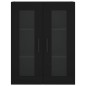 vidaXL Aparador alto madera contrachapada negro 69,5x34x180 cm vidaXL Aparador alto madera contrachapada negro 69,5x34x180 cm