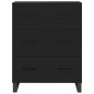 vidaXL Aparador alto madera contrachapada negro 69,5x34x180 cm vidaXL Aparador alto madera contrachapada negro 69,5x34x180 cm