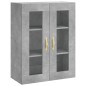 vidaXL Aparador alto madera contrachapada gris hormigón 69,5x34x180 cm vidaXL Aparador alto madera contrachapada gris hormigón 69,5x34x180 cm
