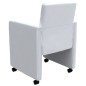 vidaXL Sillas de comedor 6 uds cuero sintético blanco vidaXL Sillas de comedor 6 uds cuero sintético blanco