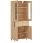 vidaXL Aparador alto madera contrachapada color roble 69,5x34x180 cm vidaXL Aparador alto madera contrachapada color roble 69,5x34x180 cm