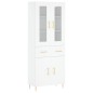 vidaXL Aparador alto madera contrachapada blanco 69,5x34x180 cm vidaXL Aparador alto madera contrachapada blanco 69,5x34x180 cm