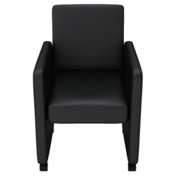  vidaXL Sillas de comedor 6 unidades cuero sintético negro