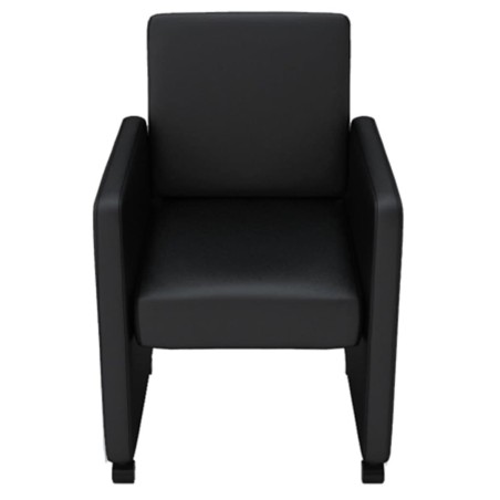  vidaXL Sillas de comedor 6 unidades cuero sintético negro