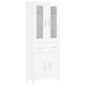 vidaXL Aparador alto madera contrachapada blanco brillo 69,5x34x180 cm vidaXL Aparador alto madera contrachapada blanco brillo 69,5x34x180 cm