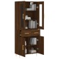 vidaXL Aparador alto madera contrachapada marrón roble 69,5x34x180 cm vidaXL Aparador alto madera contrachapada marrón roble 69,5x34x180 cm