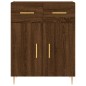 vidaXL Aparador alto madera contrachapada marrón roble 69,5x34x180 cm vidaXL Aparador alto madera contrachapada marrón roble 69,5x34x180 cm