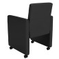  vidaXL Sillas de comedor 6 unidades cuero sintético negro