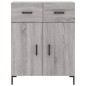vidaXL Aparador alto madera contrachapada gris sonoma 69,5x34x180 cm vidaXL Aparador alto madera contrachapada gris sonoma 69,5x34x180 cm
