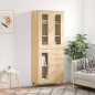 vidaXL Aparador alto madera contrachapada color roble 69,5x34x180 cm vidaXL Aparador alto madera contrachapada color roble 69,5x34x180 cm