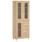 vidaXL Aparador alto madera contrachapada color roble 69,5x34x180 cm vidaXL Aparador alto madera contrachapada color roble 69,5x34x180 cm