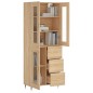 vidaXL Aparador alto madera contrachapada color roble 69,5x34x180 cm vidaXL Aparador alto madera contrachapada color roble 69,5x34x180 cm