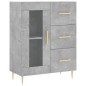 vidaXL Aparador alto madera contrachapada gris hormigón 69,5x34x180 cm vidaXL Aparador alto madera contrachapada gris hormigón 69,5x34x180 cm