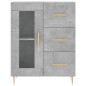 vidaXL Aparador alto madera contrachapada gris hormigón 69,5x34x180 cm vidaXL Aparador alto madera contrachapada gris hormigón 69,5x34x180 cm