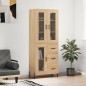 vidaXL Aparador alto madera contrachapada color roble 69,5x34x180 cm vidaXL Aparador alto madera contrachapada color roble 69,5x34x180 cm