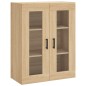 vidaXL Aparador alto madera contrachapada color roble 69,5x34x180 cm vidaXL Aparador alto madera contrachapada color roble 69,5x34x180 cm