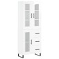 vidaXL Aparador alto madera contrachapada blanco brillo 69,5x34x180 cm vidaXL Aparador alto madera contrachapada blanco brillo 69,5x34x180 cm