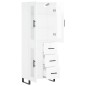 vidaXL Aparador alto madera contrachapada blanco brillo 69,5x34x180 cm vidaXL Aparador alto madera contrachapada blanco brillo 69,5x34x180 cm