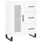 vidaXL Aparador alto madera contrachapada blanco brillo 69,5x34x180 cm vidaXL Aparador alto madera contrachapada blanco brillo 69,5x34x180 cm