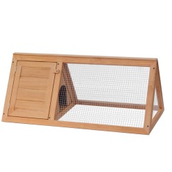 vidaXL Conejera jaula de animales de madera  