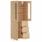 vidaXL Aparador alto madera contrachapada color roble 69,5x34x180 cm vidaXL Aparador alto madera contrachapada color roble 69,5x34x180 cm