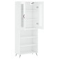 vidaXL Aparador alto madera contrachapada blanco brillo 69,5x34x180 cm vidaXL Aparador alto madera contrachapada blanco brillo 69,5x34x180 cm